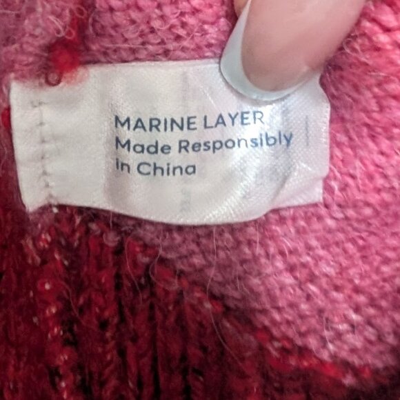 Marine Layer | Ayla Ombré Stripe Puff Sleeve Sweater - Picture 12 of 14